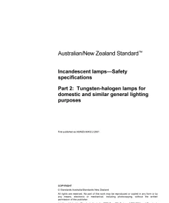 AS/NZS 60432.2:2007 pdf