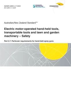 AS/NZS 62841.2.7:2024 pdf