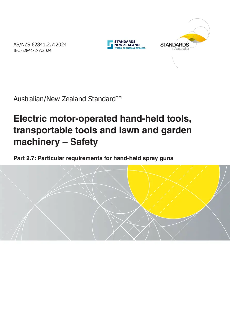 AS/NZS 62841.2.7:2024 pdf