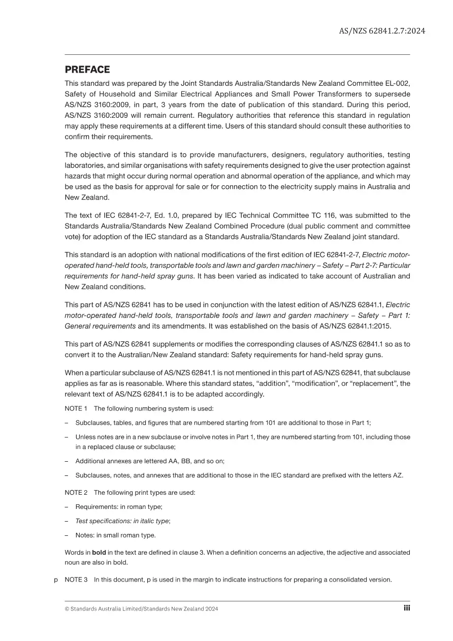 AS/NZS 62841.2.7:2024 pdf