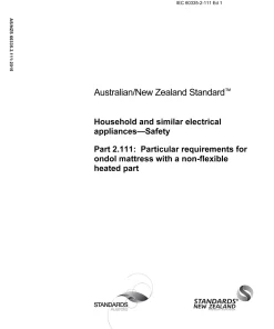 AS/NZS 60335.2.111:2015 pdf