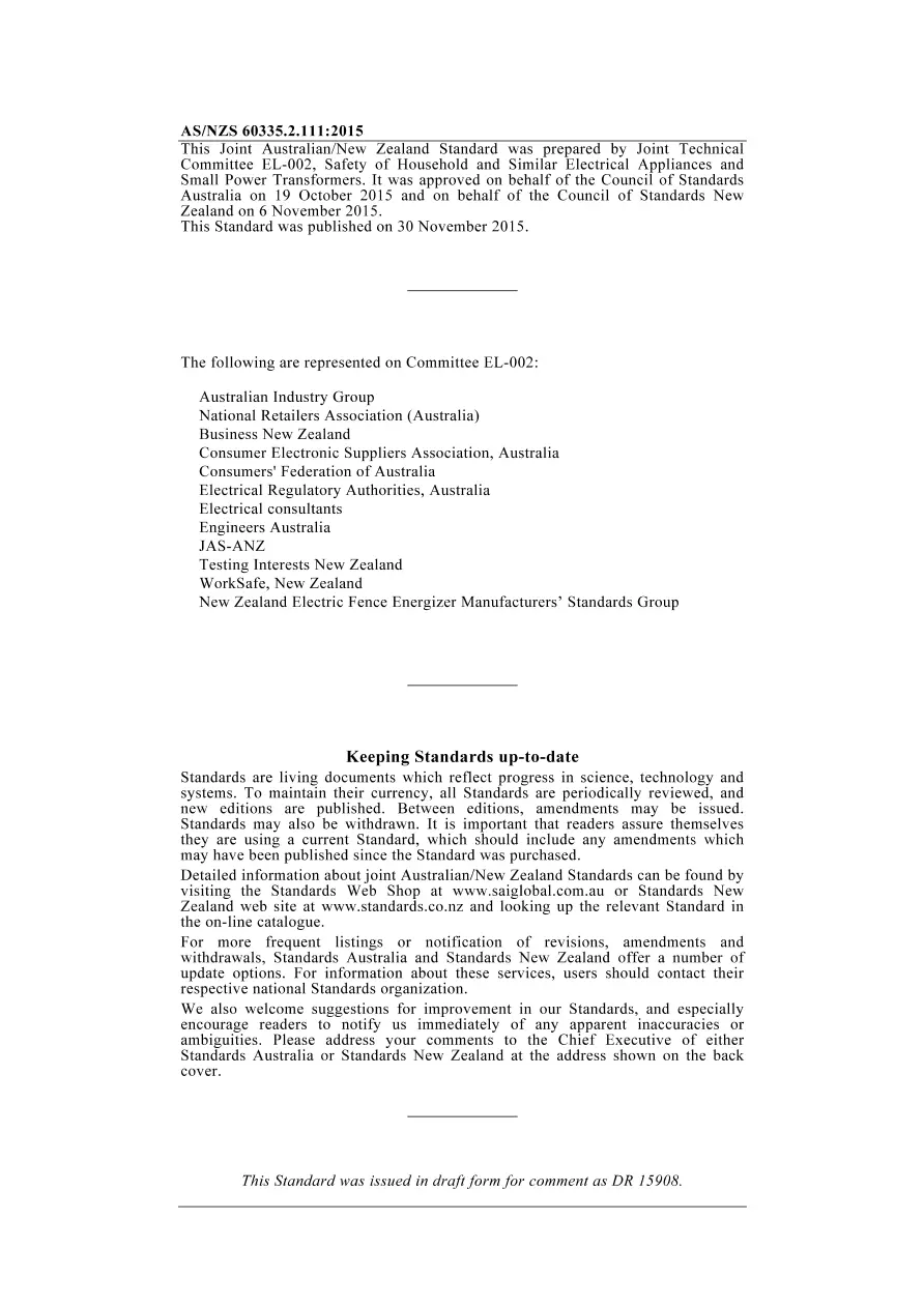 AS/NZS 60335.2.111:2015 pdf