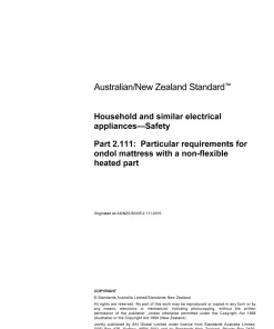 AS/NZS 60335.2.111:2015 pdf