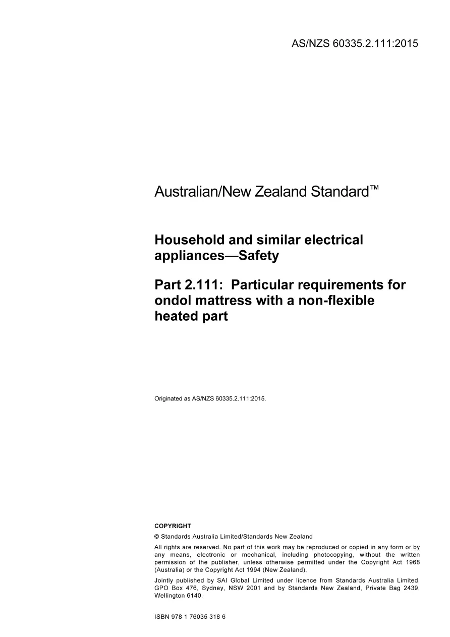 AS/NZS 60335.2.111:2015 pdf
