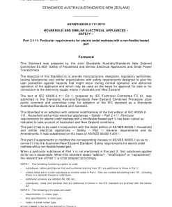 AS/NZS 60335.2.111:2015 pdf