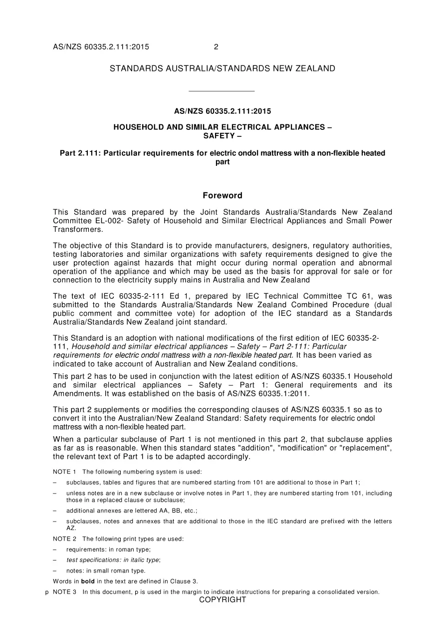 AS/NZS 60335.2.111:2015 pdf