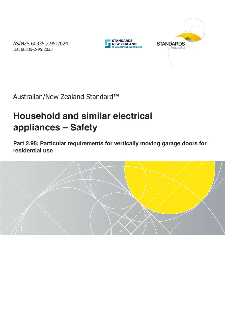 AS/NZS 60335.2.95:2024 pdf