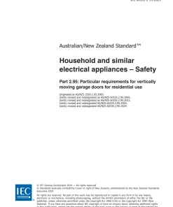 AS/NZS 60335.2.95:2024 pdf