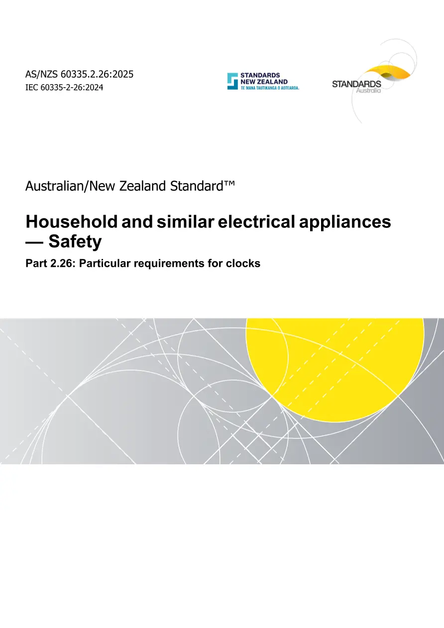 AS/NZS 60335.2.26:2025 pdf