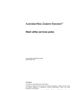 AS/NZS 4677:2010 pdf