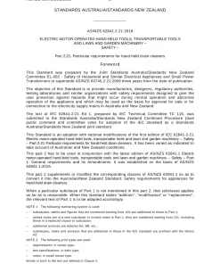 AS/NZS 62841.2.21:2018 pdf