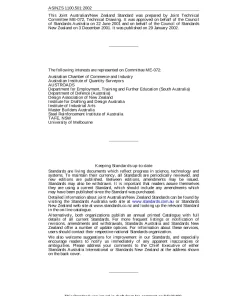 AS/NZS 1100.501:2002 pdf