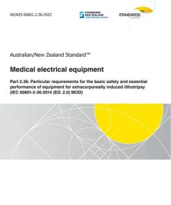 AS/NZS 60601.2.36:2022 pdf