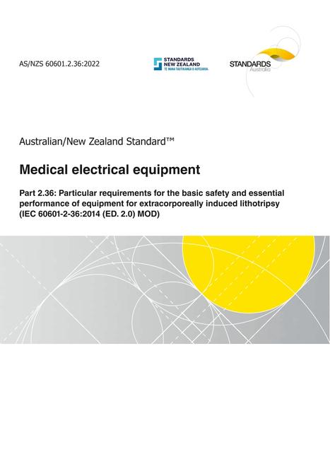 AS/NZS 60601.2.36:2022 pdf