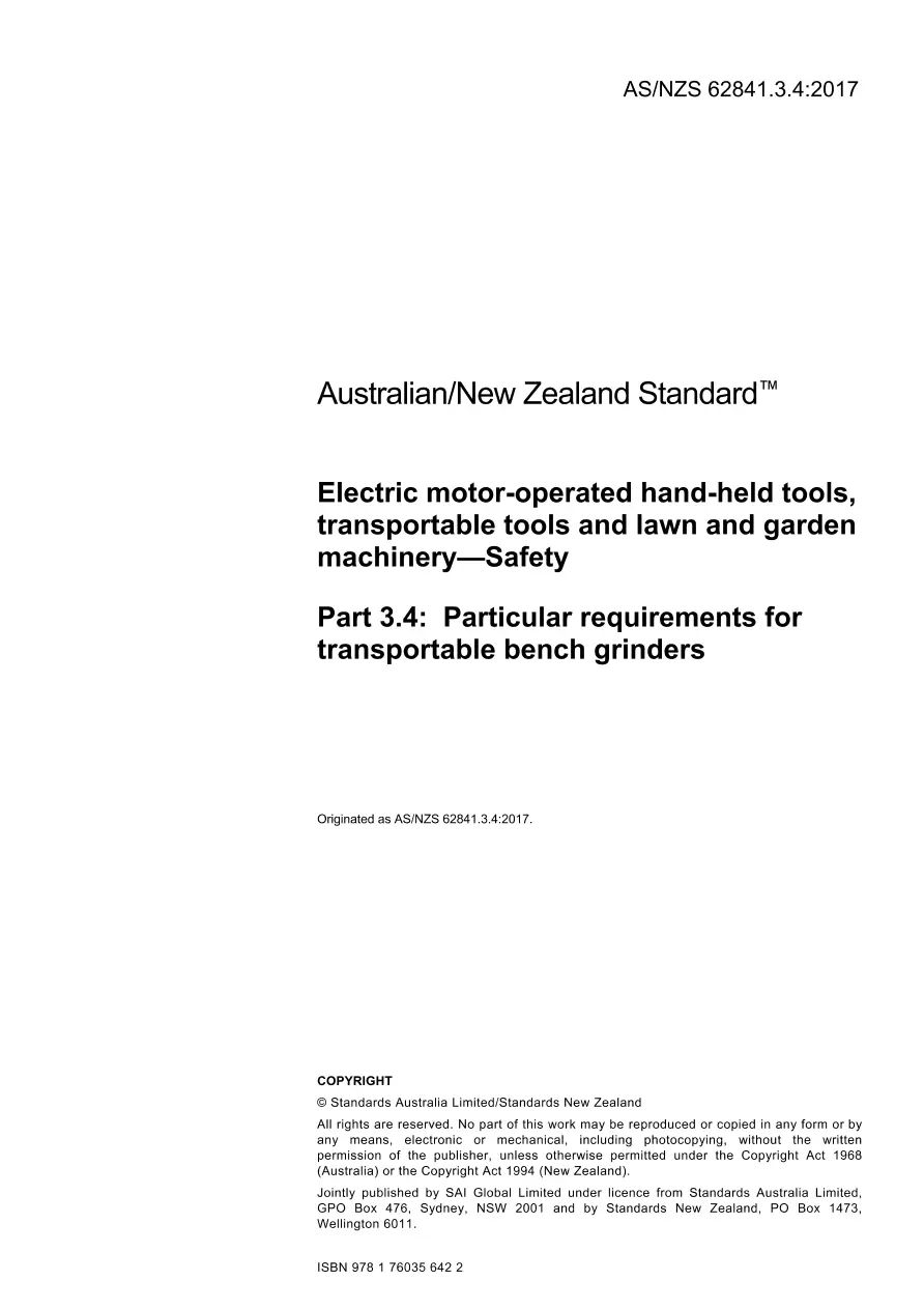AS/NZS 62841.3.4:2017 pdf
