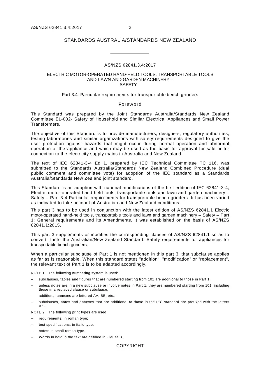 AS/NZS 62841.3.4:2017 pdf