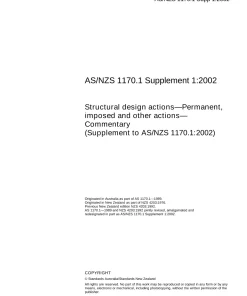 AS/NZS 1170.1 SUPP 1:2002 pdf