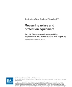 AS/NZS 60255.26:2025 pdf