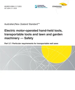 AS/NZS 62841.3.7:2021 pdf