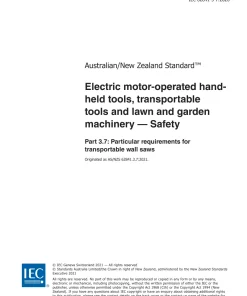 AS/NZS 62841.3.7:2021 pdf