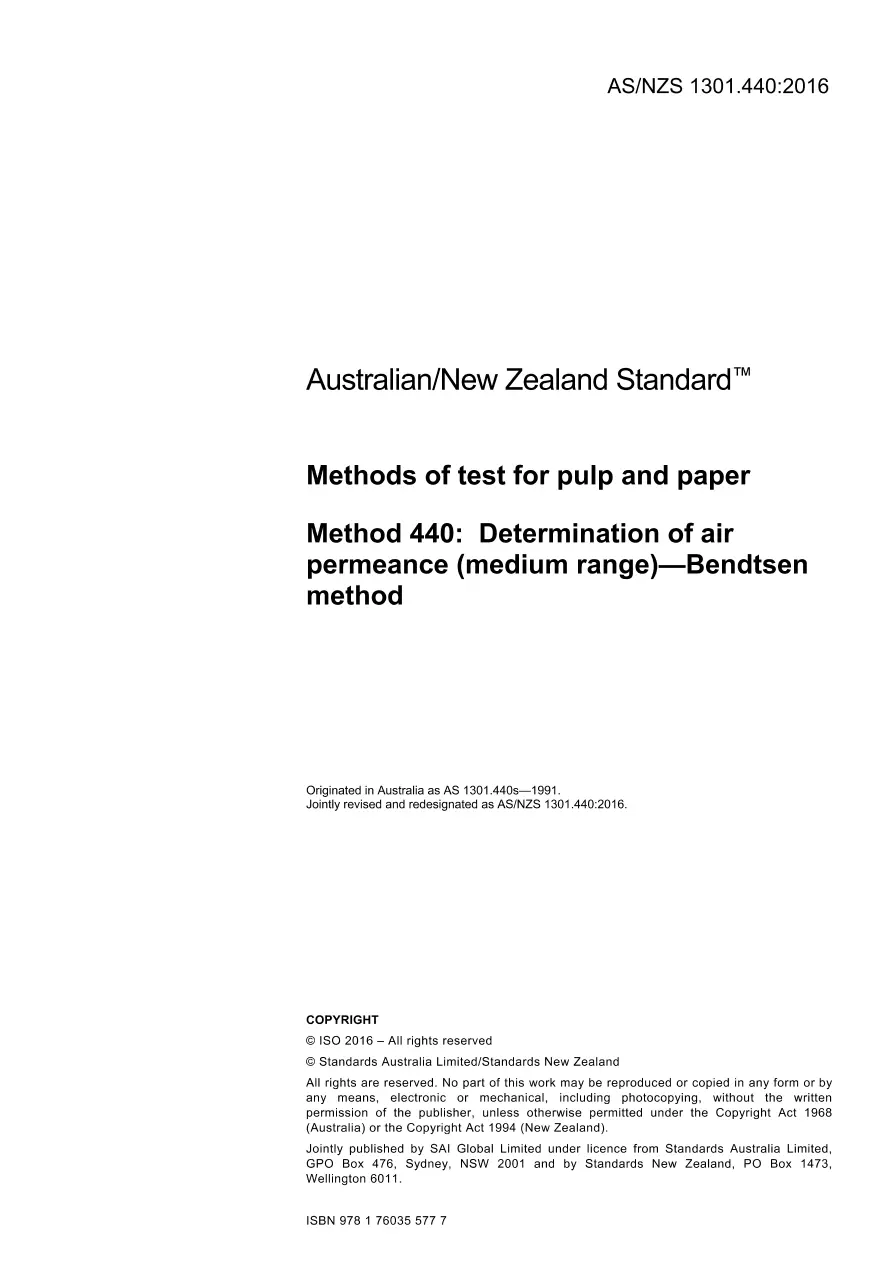 AS/NZS 1301.440:2016 pdf