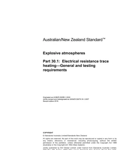 AS/NZS 60079.30.1:2016 pdf