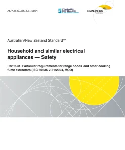 AS/NZS 60335.2.31:2024 pdf