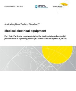 AS/NZS 60601.2.46:2022 pdf