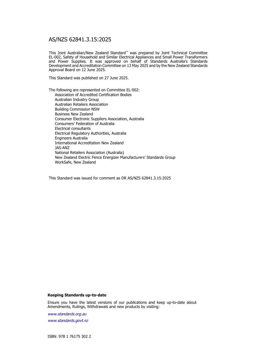 AS/NZS 62841.3.15:2025 pdf