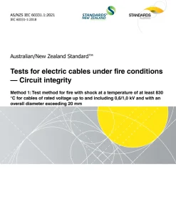 AS/NZS IEC 60331.1:2021 pdf