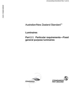 AS/NZS 60598.2.1:2014 pdf