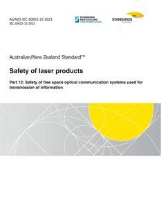 AS/NZS IEC 60825.12:2023 pdf