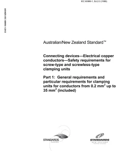 AS/NZS IEC 60999.1:2012 pdf