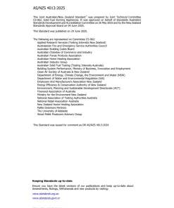 AS/NZS 4013:2025 pdf