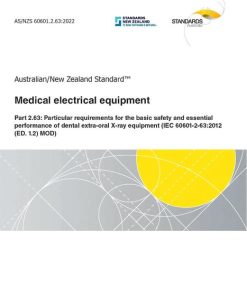 AS/NZS 60601.2.63:2022 pdf