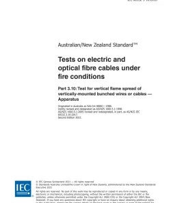 AS/NZS IEC 60332.3.10:2021 pdf