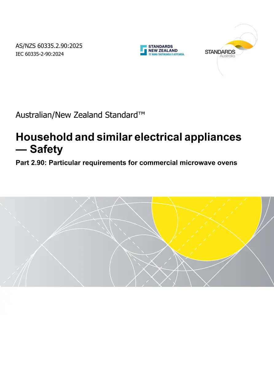 AS/NZS 60335.2.90:2025 pdf