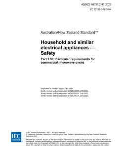 AS/NZS 60335.2.90:2025 pdf