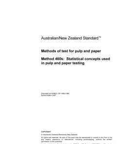 AS/NZS 1301.460s:2007 pdf