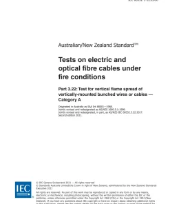 AS/NZS IEC 60332.3.22:2021 pdf