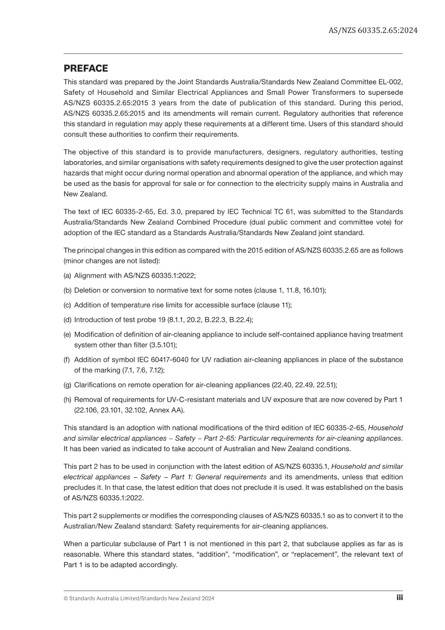 AS/NZS 60335.2.65:2024 pdf