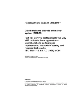 AS/NZS 61097.12:2008 pdf