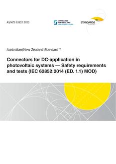 AS/NZS 62852:2023 pdf