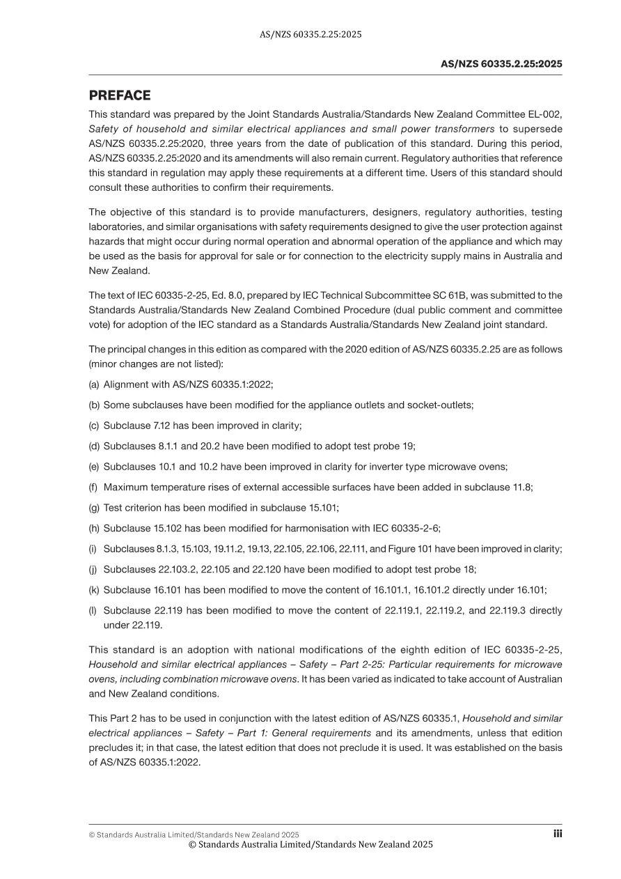 AS/NZS 60335.2.25:2025 pdf