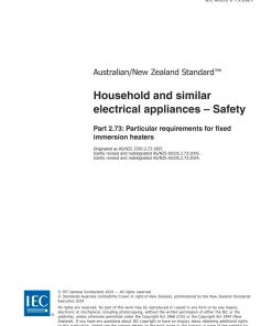 AS/NZS 60335.2.73:2024 pdf