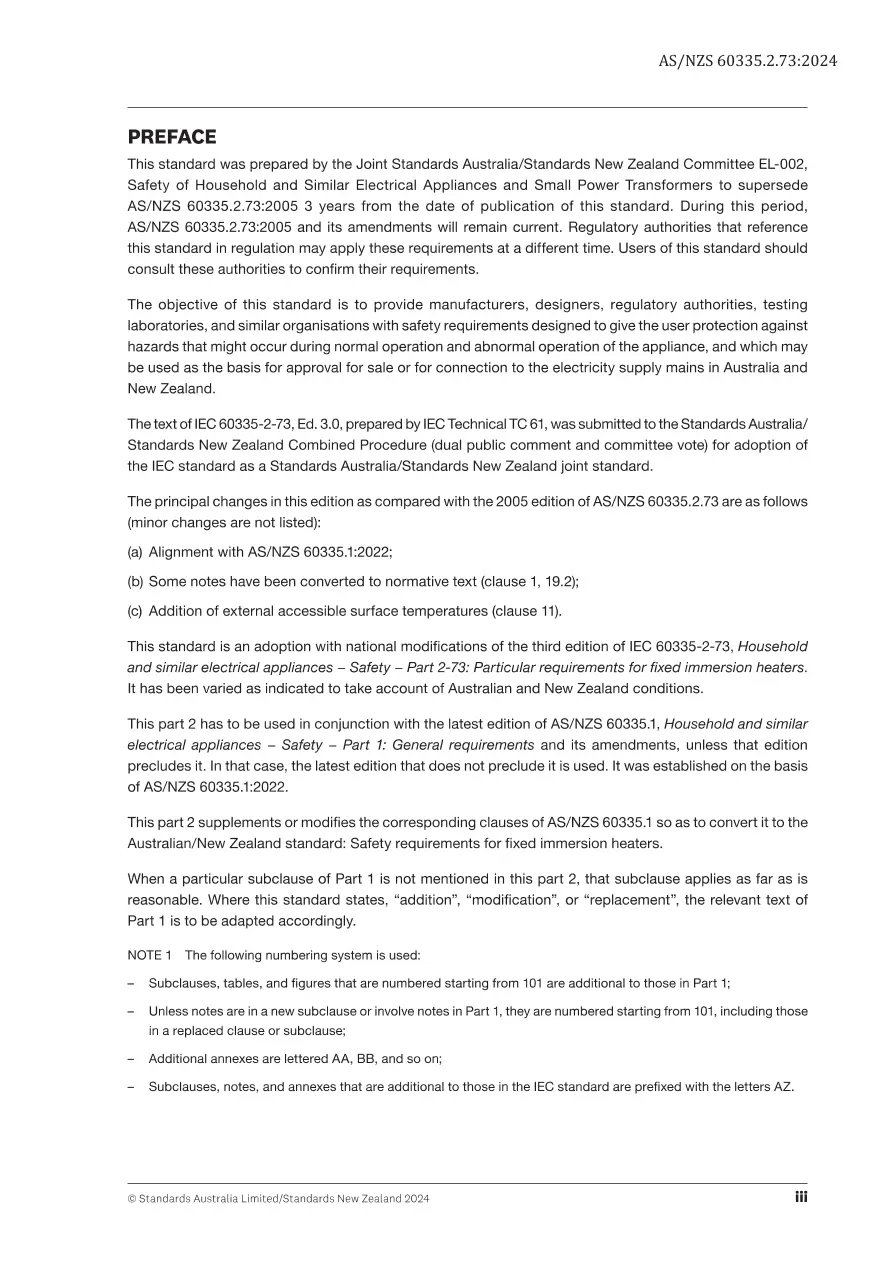 AS/NZS 60335.2.73:2024 pdf