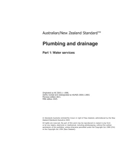 AS/NZS 3500.1:2025 pdf