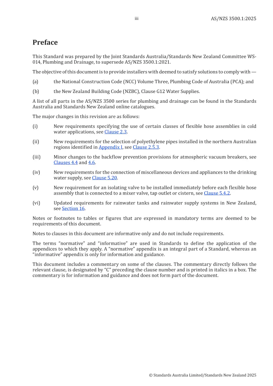 AS/NZS 3500.1:2025 pdf