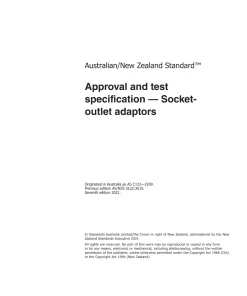 AS/NZS 3122:2021 pdf