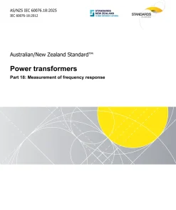 AS/NZS IEC 60076.18:2025 pdf
